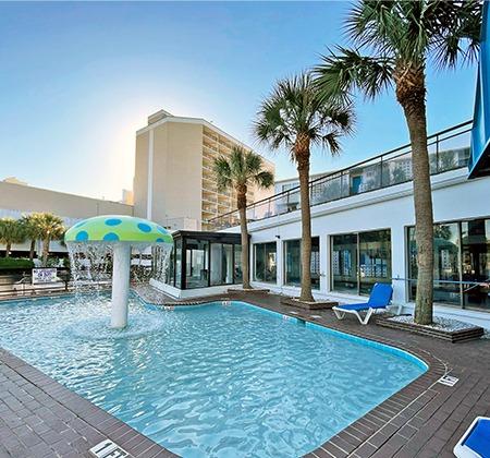 The kiddie pool at the Polynesian Hotel in Myrtle Beach